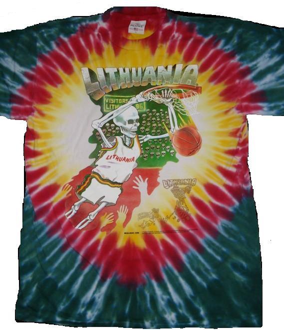 Lithuania tie dye basketball hot sale shirt